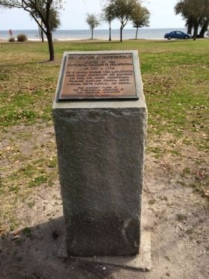 Declaration of Independence Marker Monument. Click for full size. Declaration of Independence Marker Monument image. Click for full size.