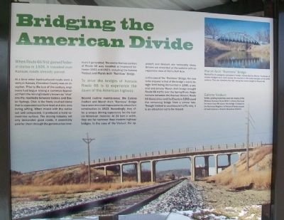 Bridging the American Divide Marker. Click for full size. Bridging the American Divide Marker image. Click for full size.