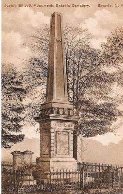 Joseph Ellicott monument image. Click for full size.