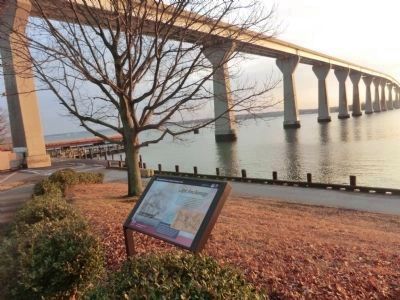 Apt Anchorage Marker under Solomons Island Bridge (SR 4). Click for full size. Apt Anchorage Marker under Solomons Island Bridge (SR 4) image. Click for full size.