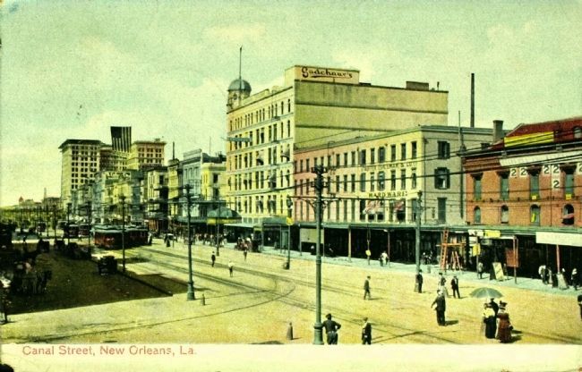 <i>Canal Street, New Orleans, La.</i> image. Click for full size.