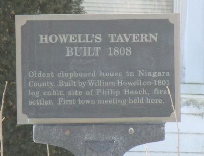 Howell's Tavern Marker image. Click for full size.