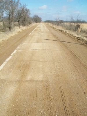 Historic Route 66 Original Nine-Foot Section (140th Road) image. Click for full size.
