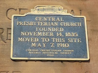 Central Presbyterian Church Marker. Click for full size. Central Presbyterian Church Marker image. Click for full size.