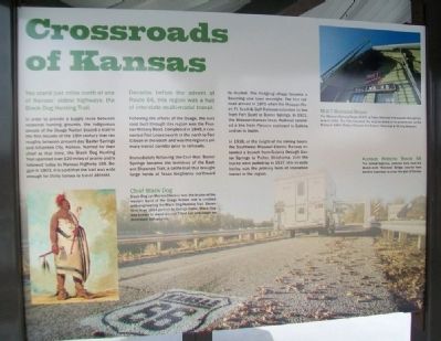 Crossroads of Kansas Marker. Click for full size. Crossroads of Kansas Marker image. Click for full size.