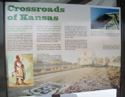 Crossroads of Kansas Marker image. Click for full size.
