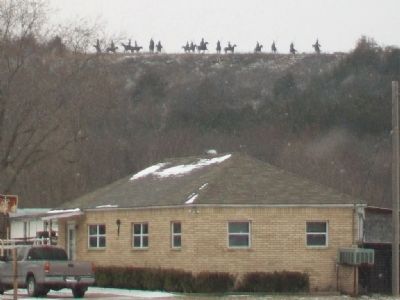 "New Territory" Sculpture on Hill. Click for full size. "New Territory" Sculpture on Hill image. Click for full size.