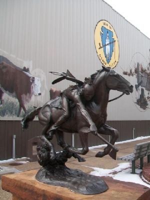 "Osage in the Enemy Camp" Sculpture image. Click for full size.