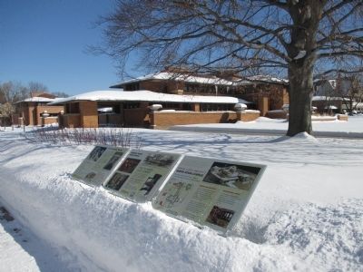 Frank Lloyd Wright's Martin House Complex and Marker image. Click for full size.