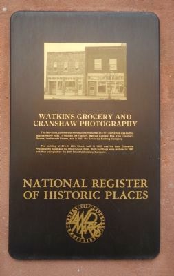 Watkins Grocery and Cranshaw Photography Marker image. Click for full size.