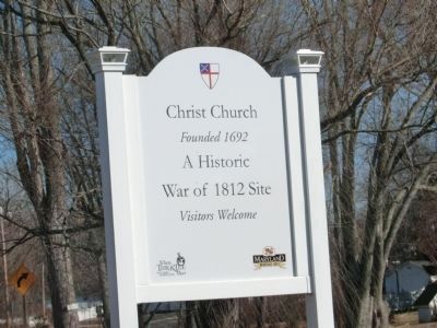 Christ Church King and Queen Parish -War of 1812 image. Click for full size.