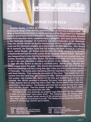 An Answer To Prayer Marker. Click for full size. An Answer To Prayer Marker image. Click for full size.