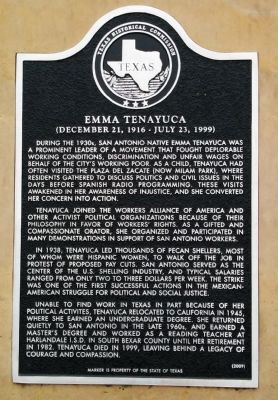 Emma Tenayuca Marker image. Click for full size.