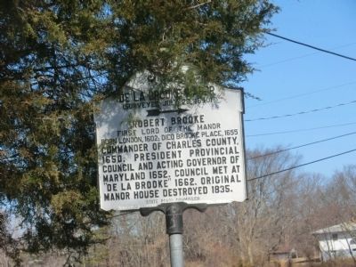 De La Brooke Manor Marker. Click for full size. De La Brooke Manor Marker image. Click for full size.