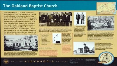 The Oakland Baptist Church Marker. Click for full size. The Oakland Baptist Church Marker image. Click for full size.