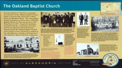 The Oakland Baptist Church Marker image. Click for full size.