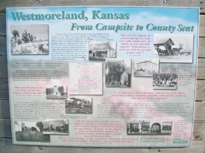 Westmoreland, Kansas Marker image. Click for full size.