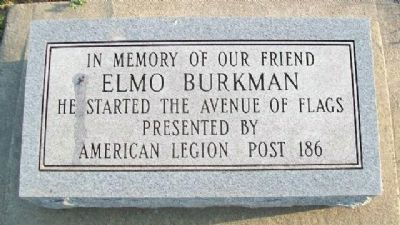 Elmo Burkman Marker image. Click for full size.