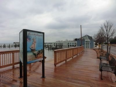 The British are Coming Marker-new installation on the boardwalk. Click for full size. The British are Coming Marker-new installation on the boardwalk image. Click for full size.
