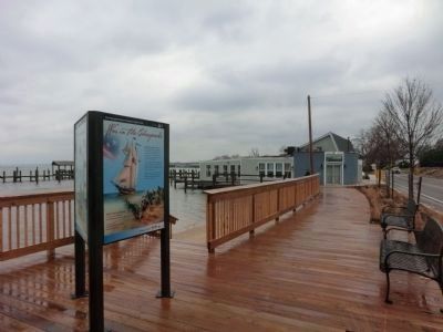 The British are Coming Marker-new installation on the boardwalk image. Click for full size.
