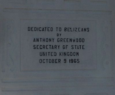 Founding of Belmopan Marker image. Click for full size.