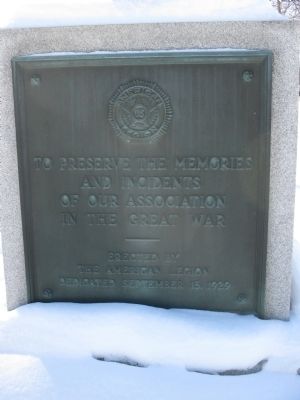 American Legion WWI Memorial image. Click for full size.