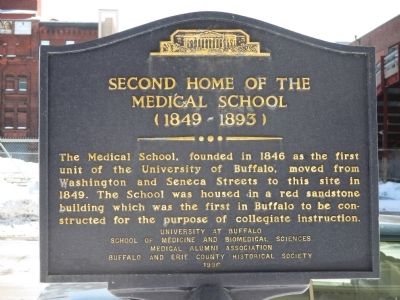 Second Home of the Medical School Marker image. Click for full size.