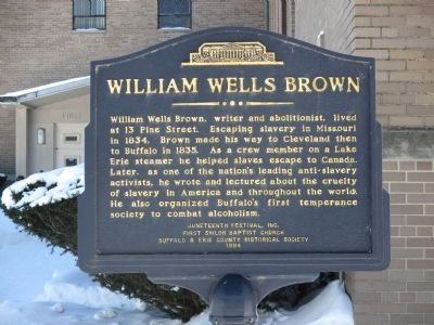 William Wells Brown Marker. Click for full size. William Wells Brown Marker image. Click for full size.