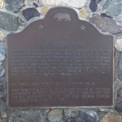 Fort Rosecrans Marker image. Click for full size.