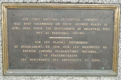 National Euchariste Congress Marker. Click for full size. National Euchariste Congress Marker image. Click for full size.