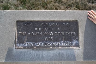 Rescue Memorial Park Upper Plaque. Click for full size. Rescue Memorial Park Upper Plaque image. Click for full size.