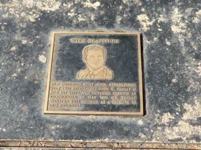 Waterfront Walk-Anchor-Memorial Plaque image. Click for full size.