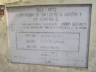 An additional marker at the Guatemala Botanical Garden image. Click for full size.