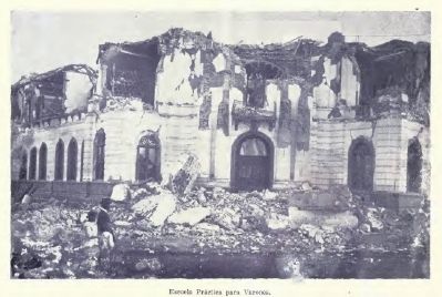 Destruction of the Practical School for Young Men and future site of the Botanical Garden. Click for full size. Destruction of the Practical School for Young Men and future site of the Botanical Garden image. Click for full size.