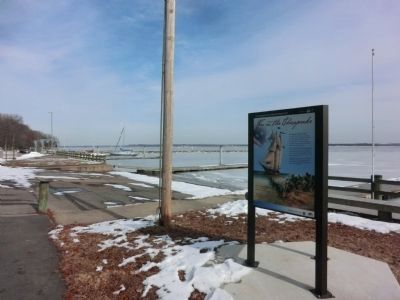 War in the Chesapeake Marker with the boat ramp in the background image. Click for full size.