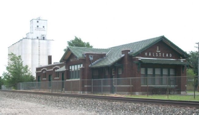 Halstead Santa Fe Depot image. Click for full size.