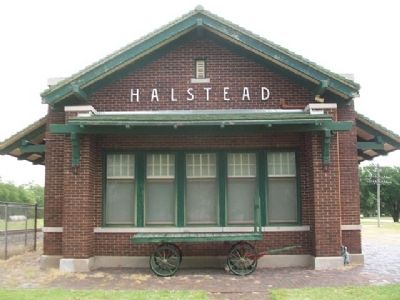 Halstead Santa Fe Depot image. Click for full size.