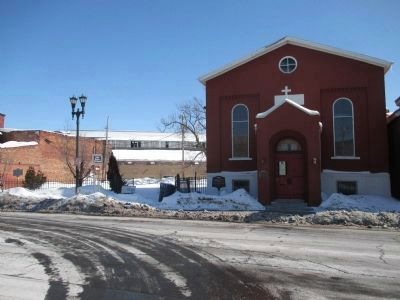 Michigan Street Baptist Church and Marker. Click for full size. Michigan Street Baptist Church and Marker image. Click for full size.