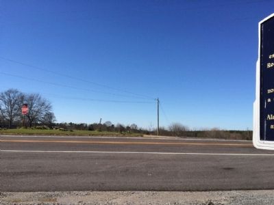 The view of marker looking west towards highway 47. image. Click for full size.