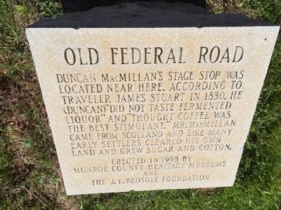 Old Federal Road Marker Monument image. Click for full size.