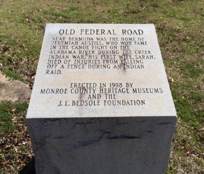 Old Federal Road Marker image. Click for full size.