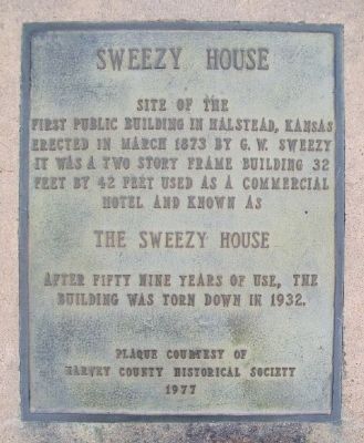 Sweezy House Marker. Click for full size. Sweezy House Marker image. Click for full size.