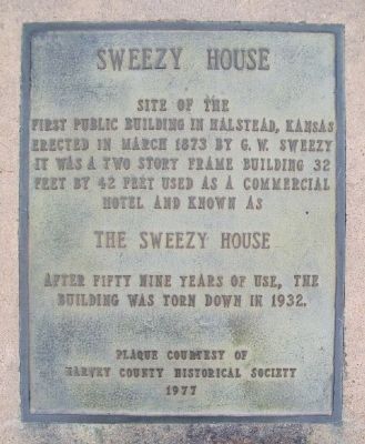 Sweezy House Marker image. Click for full size.