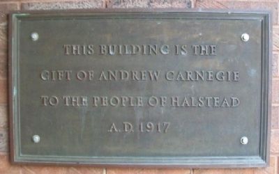 Carnegie Library Marker. Click for full size. Carnegie Library Marker image. Click for full size.