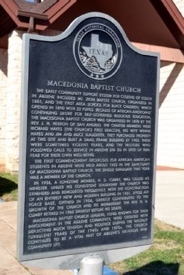 Macedonia Baptist Church Marker image. Click for full size.