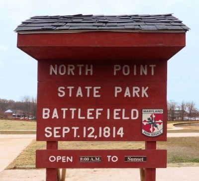 North Point State Park Battlefield<br>Sept. 12, 1814 image. Click for full size.