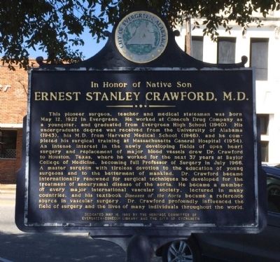 Ernest Stanley Crawford, M.D. Marker image. Click for full size.