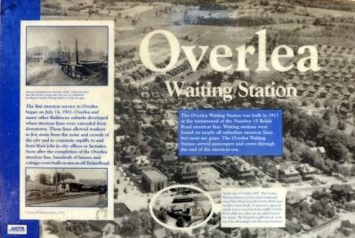 Overlea Waiting Station Marker image. Click for full size.