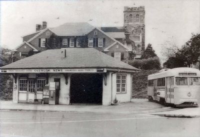 PCC Streetcar at the Overlea Waiting Station. image. Click for full size.