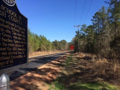 View of marker looking southerly on CR-15. image. Click for full size.